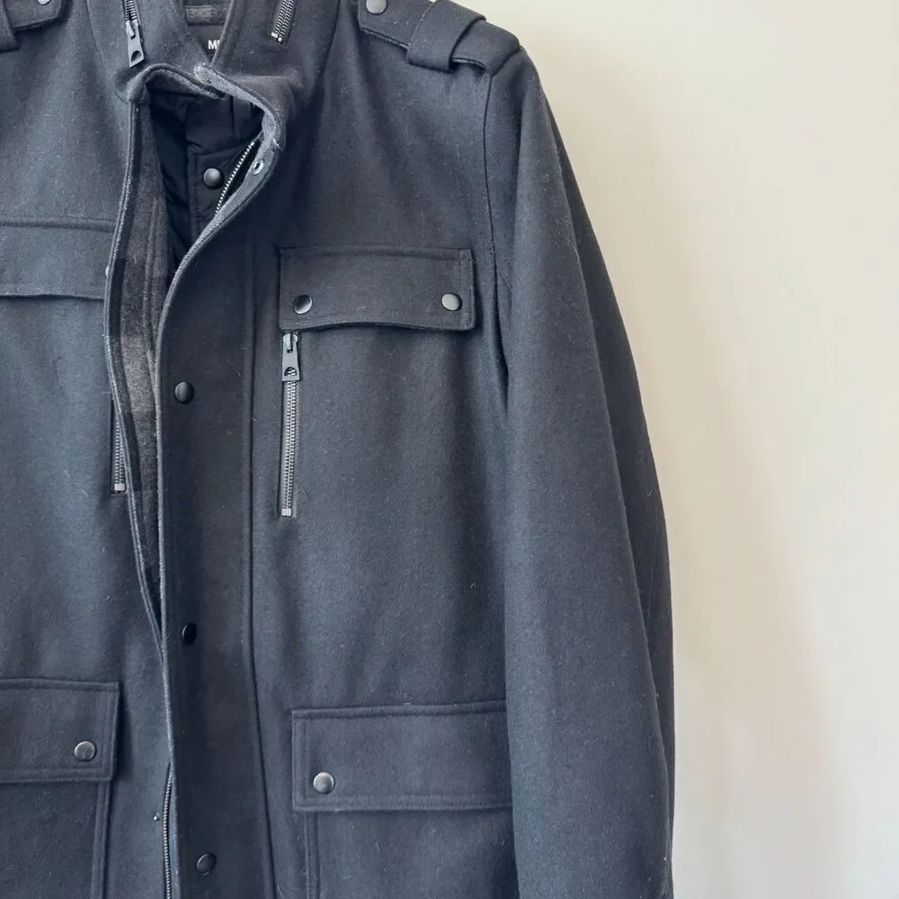 Murano Men's Black Wool Jacket Size Large - Picture 3 of 7